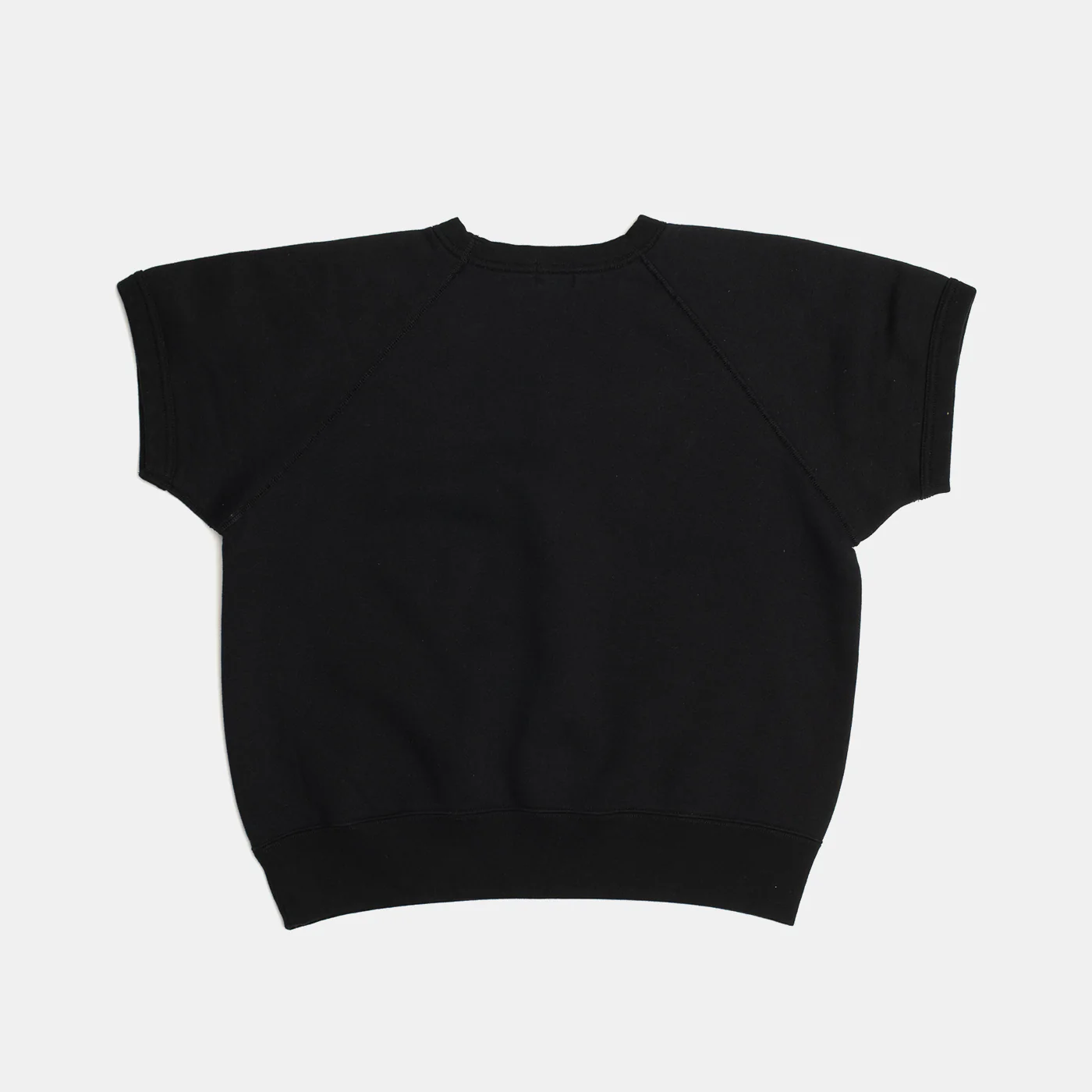 Short Sleeve Raglan Sweatshirt Black - Image 3