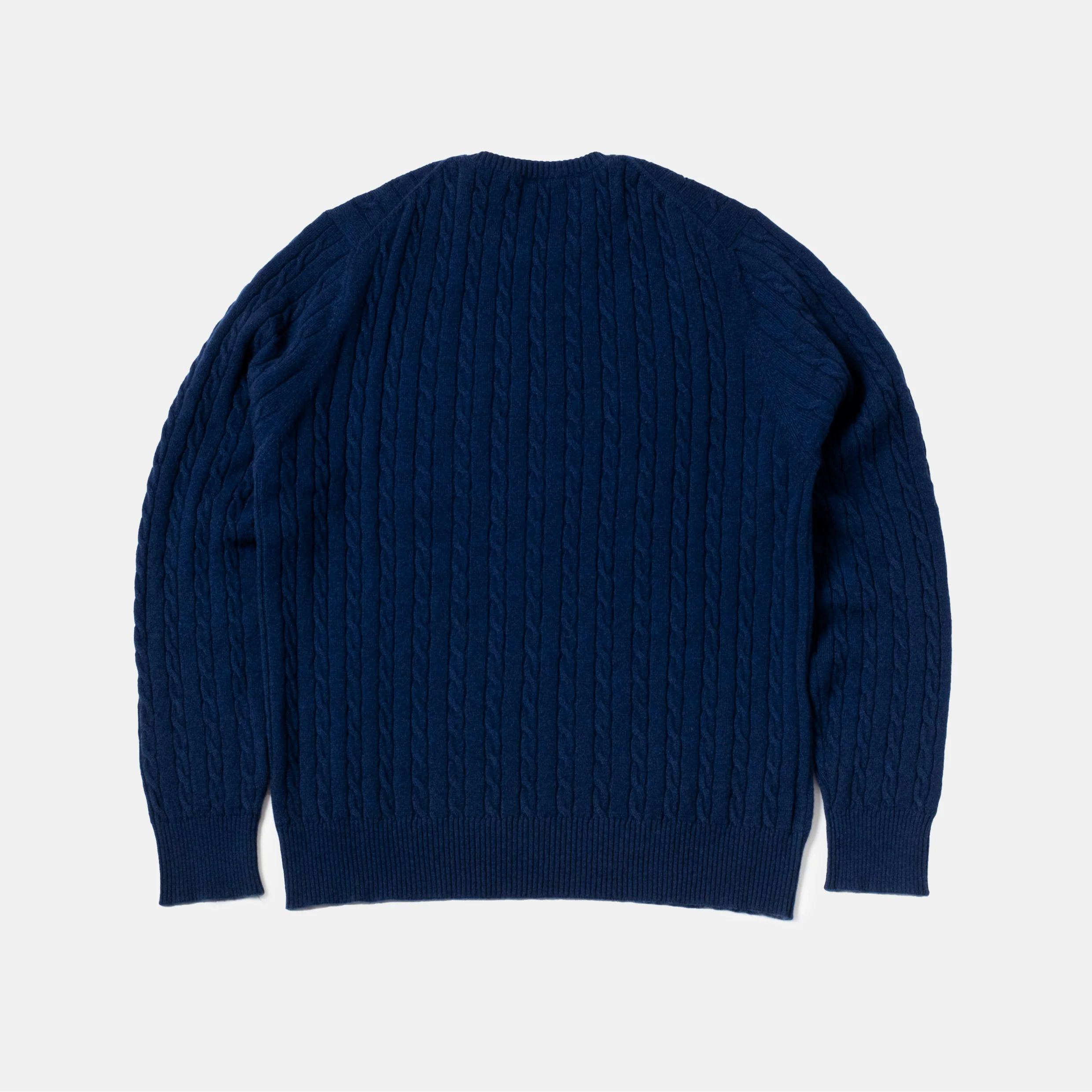 Cashmere Cable-Knit Crewneck Inchiostro - Image 3
