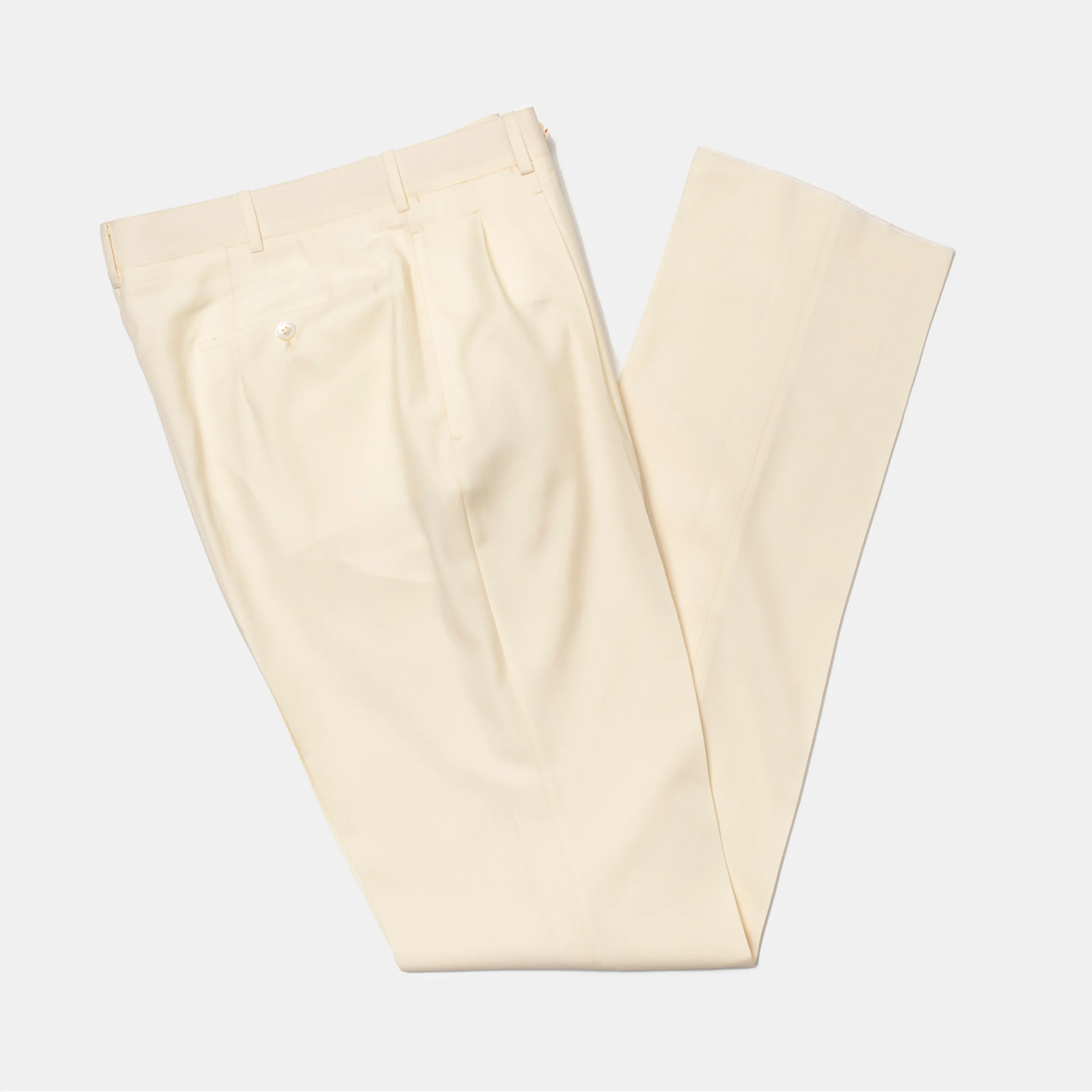 Gabardine Winston Trousers Cream - Image 3
