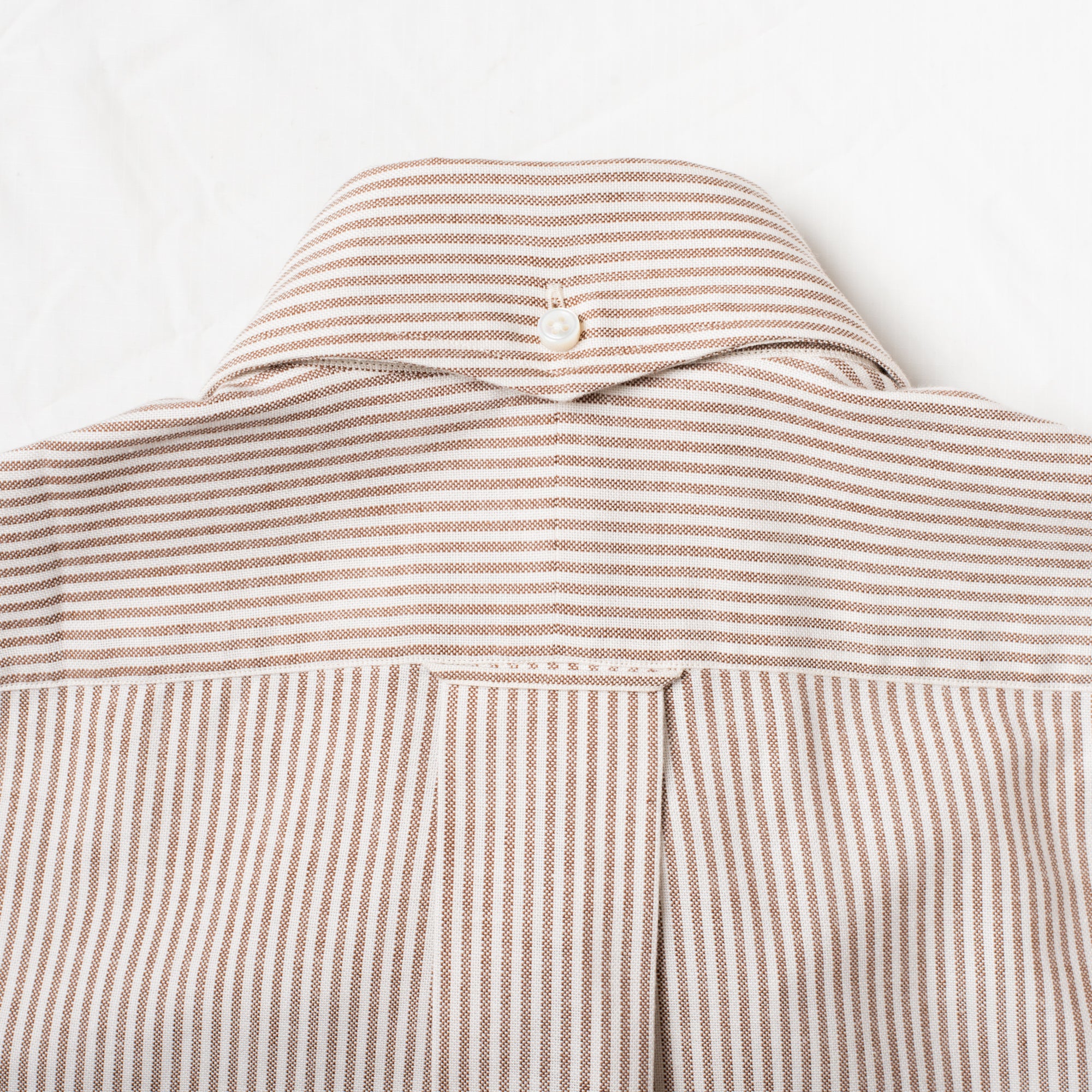 Perfect OCBD Shirt Brown Stripe - Image 4