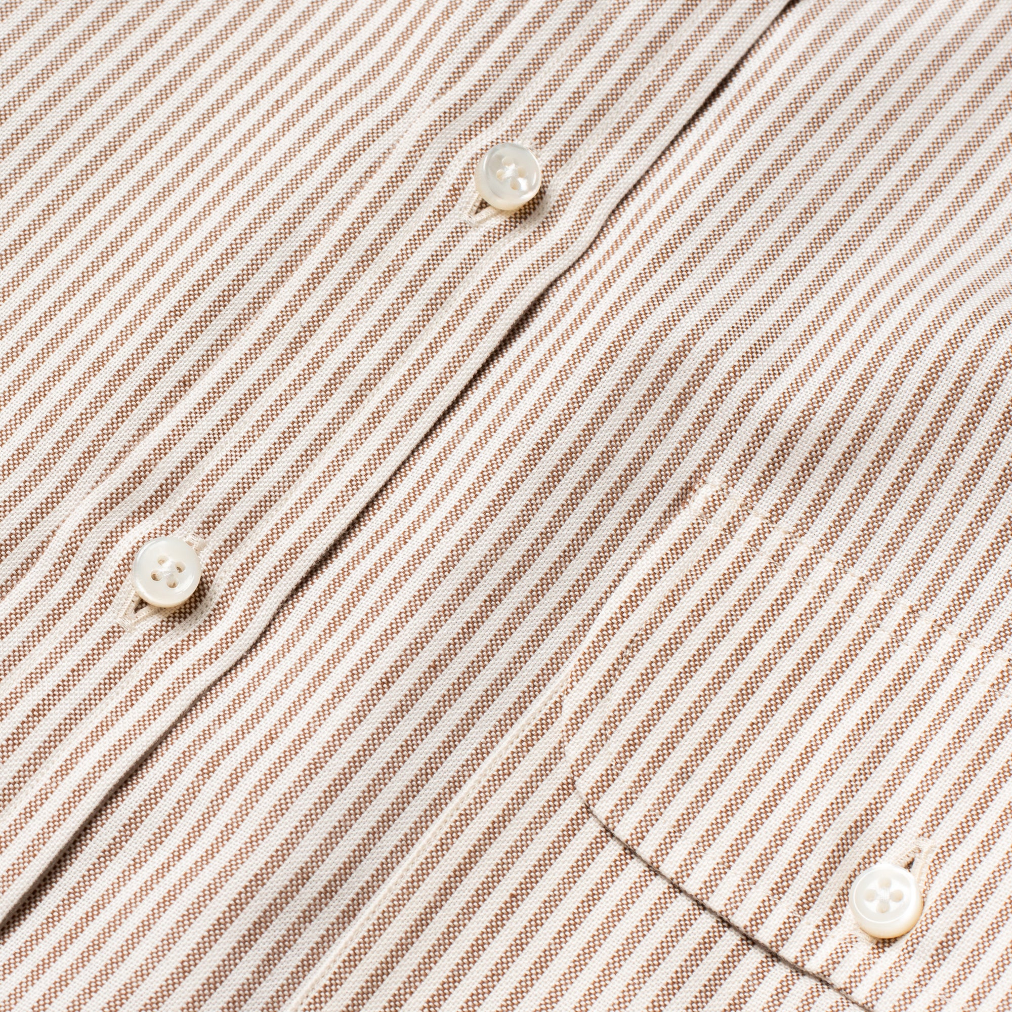 Perfect OCBD Shirt Brown Stripe - Image 5