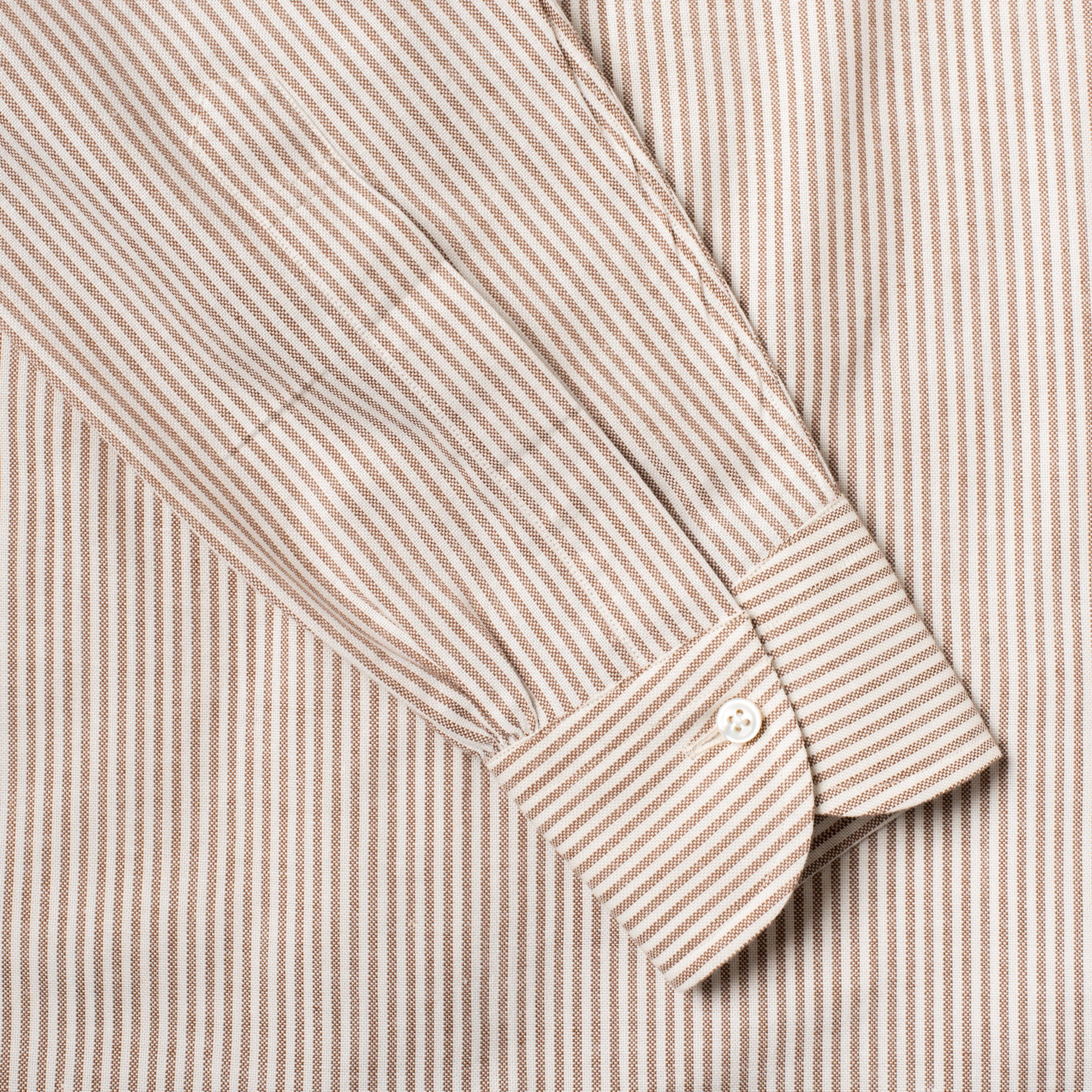 Perfect OCBD Shirt Brown Stripe - Image 6
