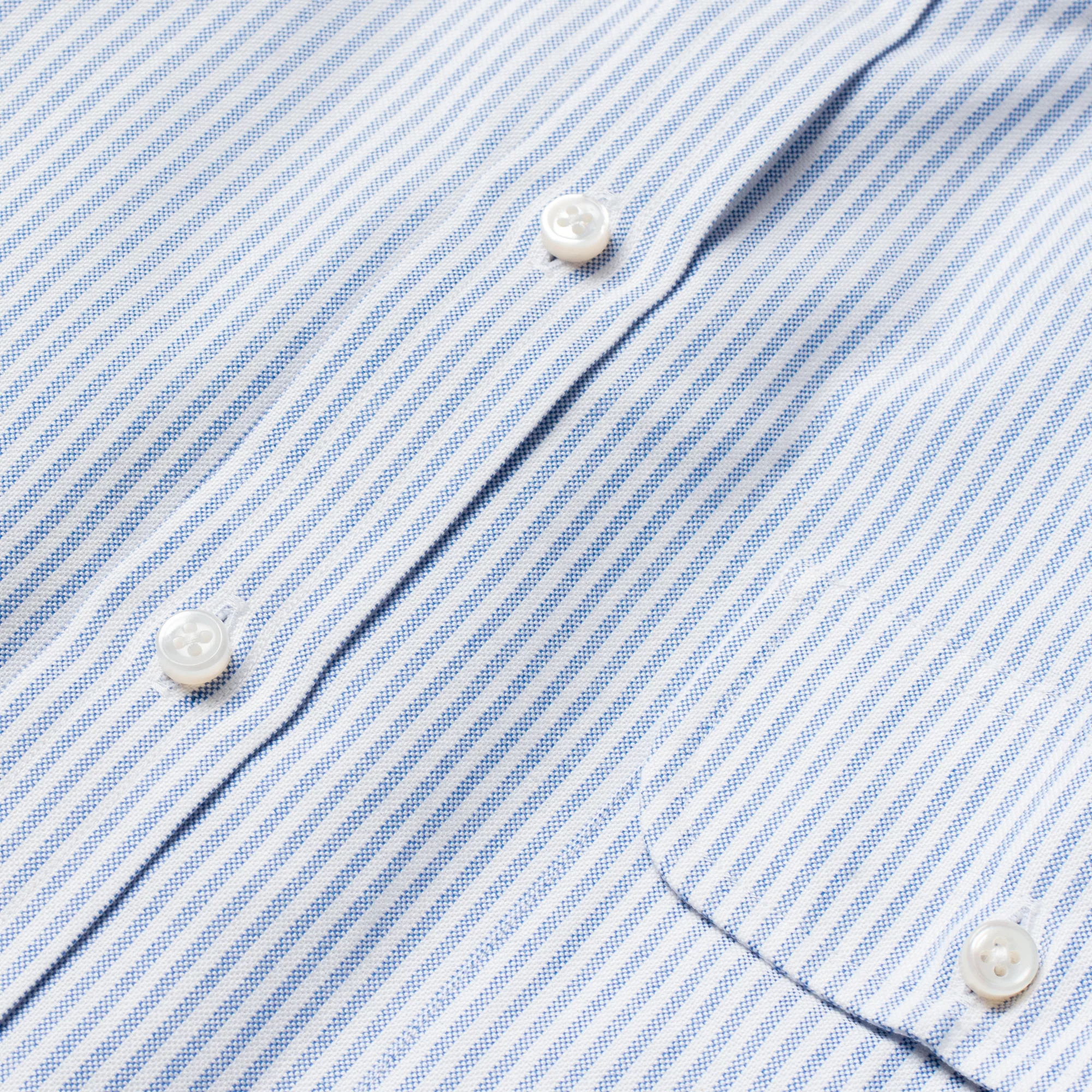 Perfect OCBD Striped Shirt Blue - Image 4