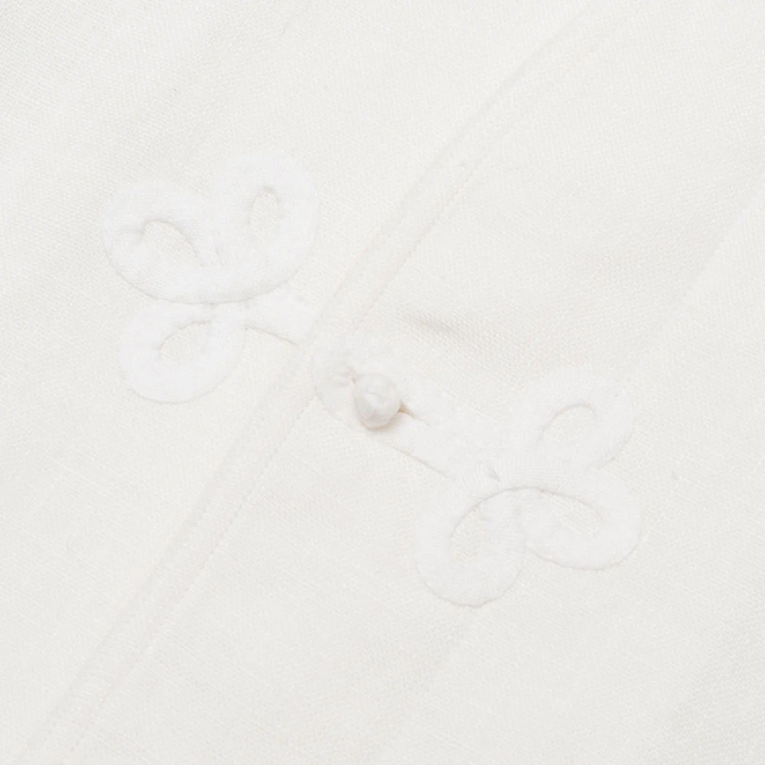 Frogged Button Shirt White - Image 3