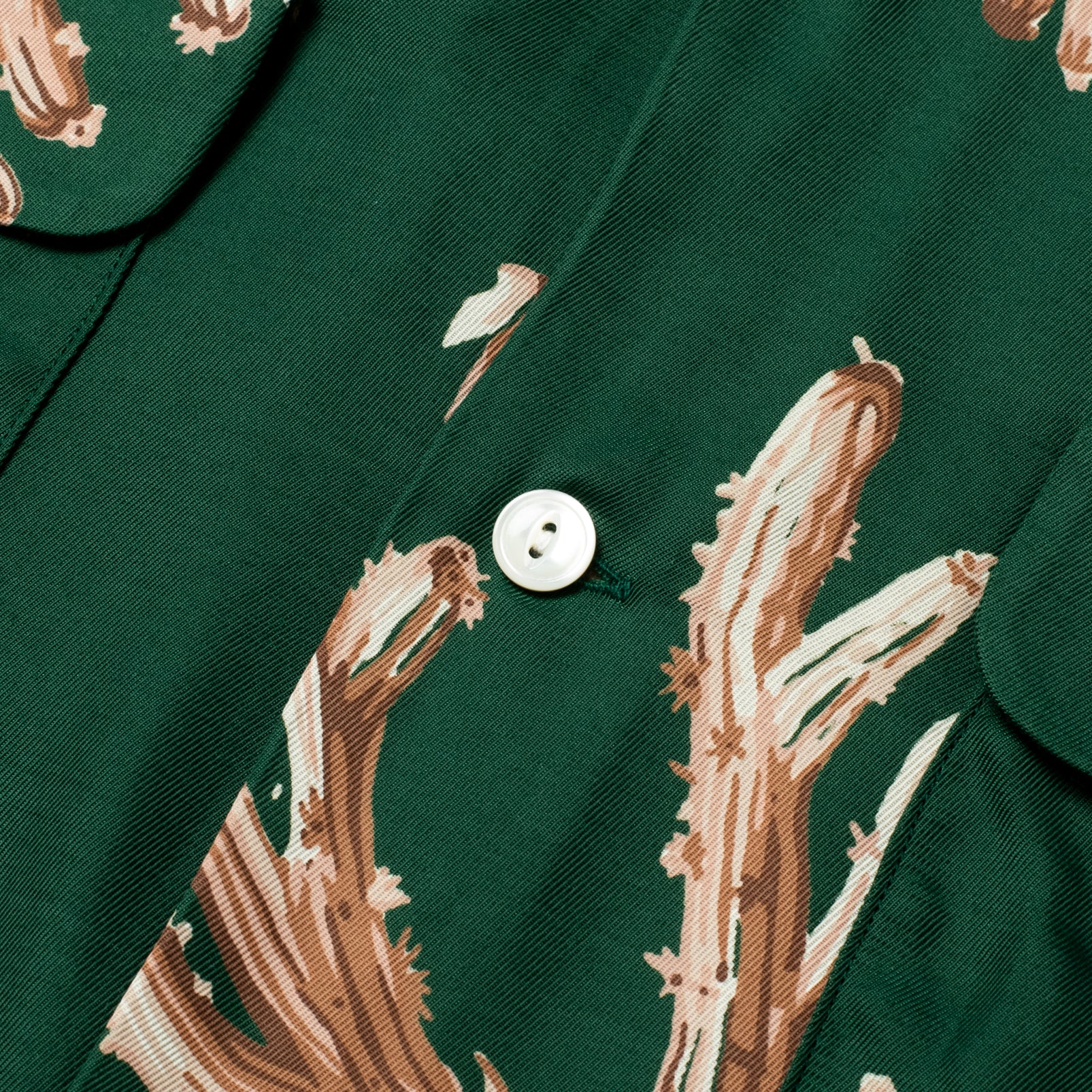 Rayon Shirt Coral Green - Image 4