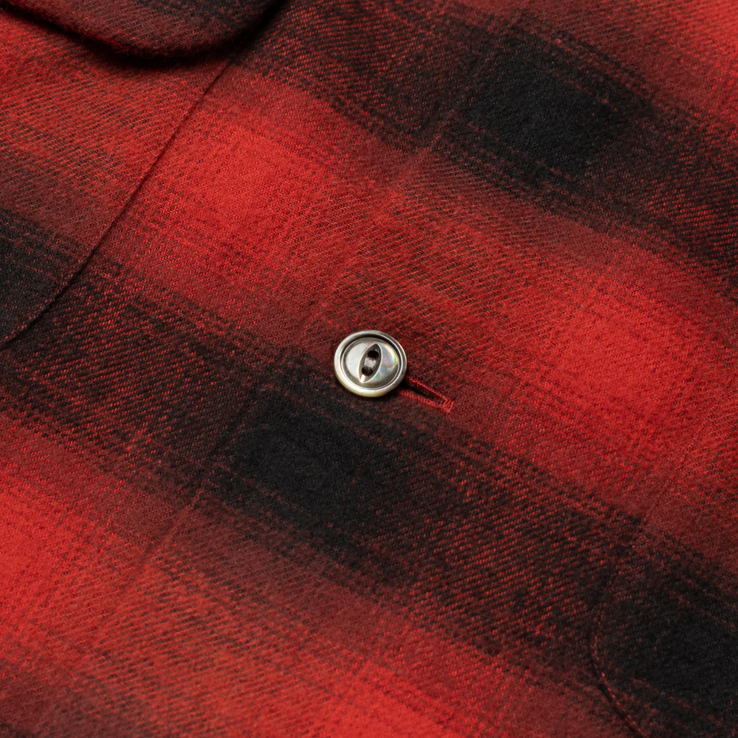 Brushed Cotton Sports Shirt Red Plaid - Image 4