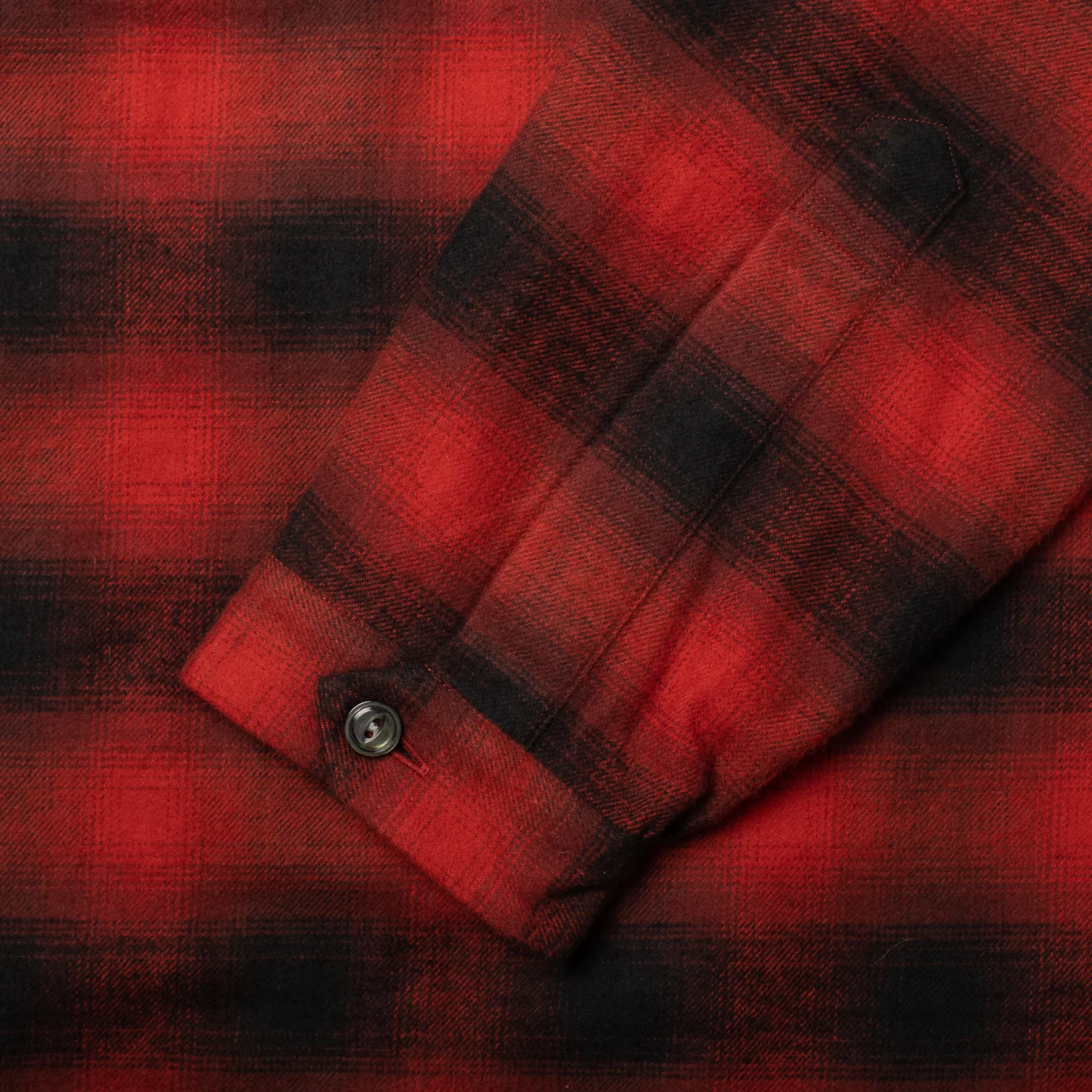Brushed Cotton Sports Shirt Red Plaid - Image 5