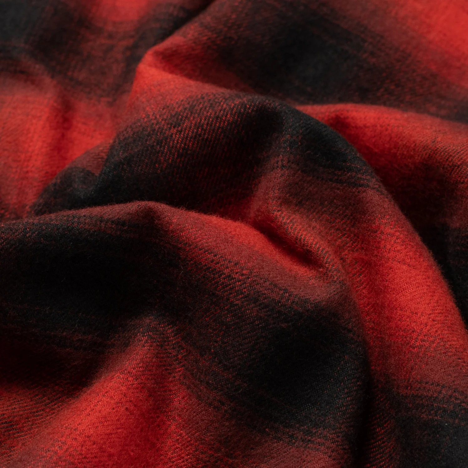 Brushed Cotton Sports Shirt Red Plaid - Image 6