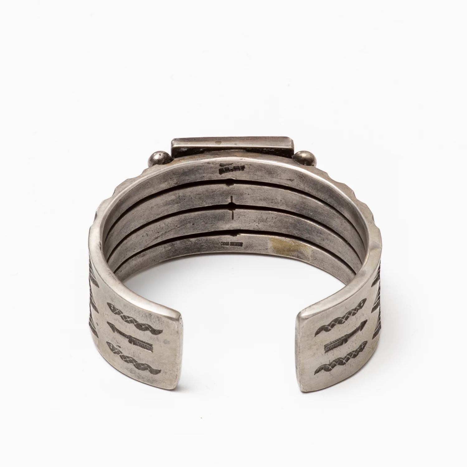 Red Rabbit Trading Co. Large Turquoise Split Shank Cuff - Image 3