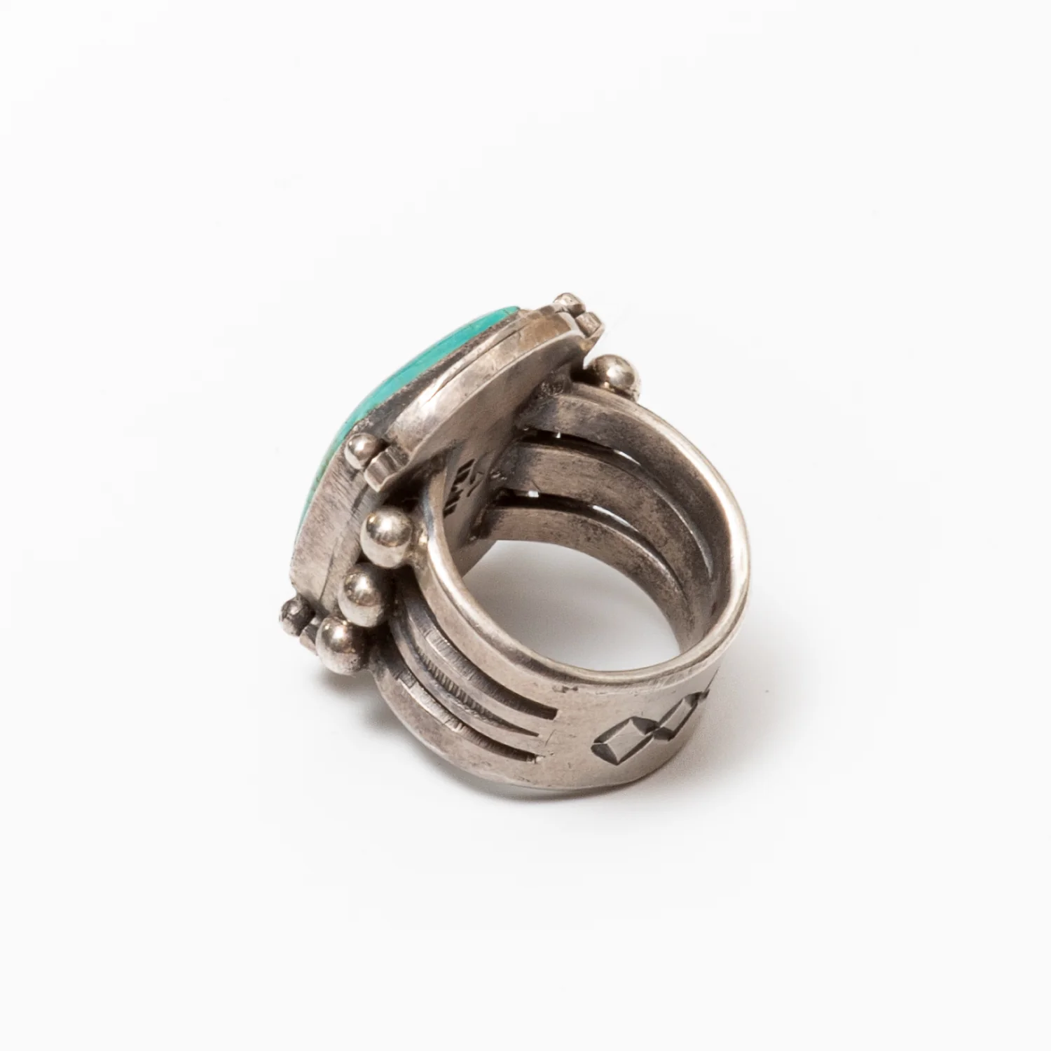 Red Rabbit Trading Co. Square Royston Split Shank Ring - Image 3