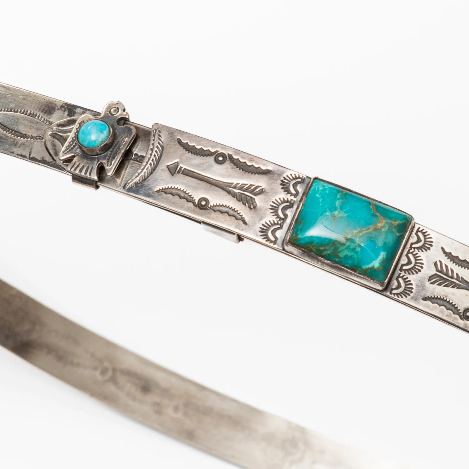 Red Rabbit Trading Co. Sterling Silver/Turquoise Hat Band - Image 4